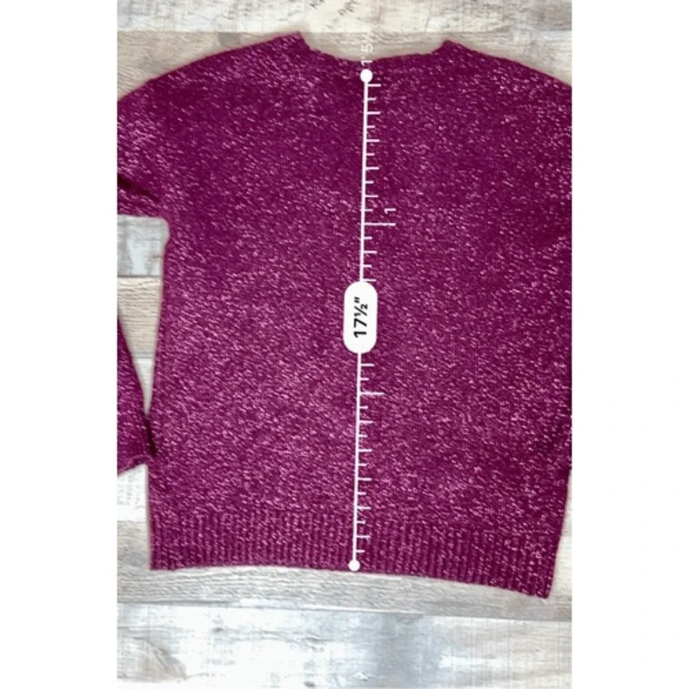 The Children's Place Princess Glitter & Sequin Wine Knit Sweater 7-8 Winter SALE